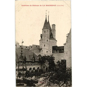 Intérieur du Château de LA ROCHEPOT- La Rochepot, France Postcard